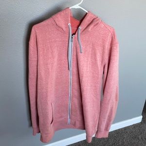 O’Neil salmon colored hoodie zip up